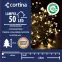 Vianočné svetielka LED 50l na batérie vonk. s program. a časovačom 5/21/bat/ww,2