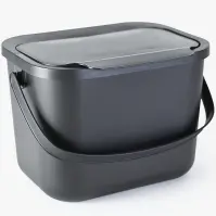 Vedro na odpad 6l Bini sivé 10100693