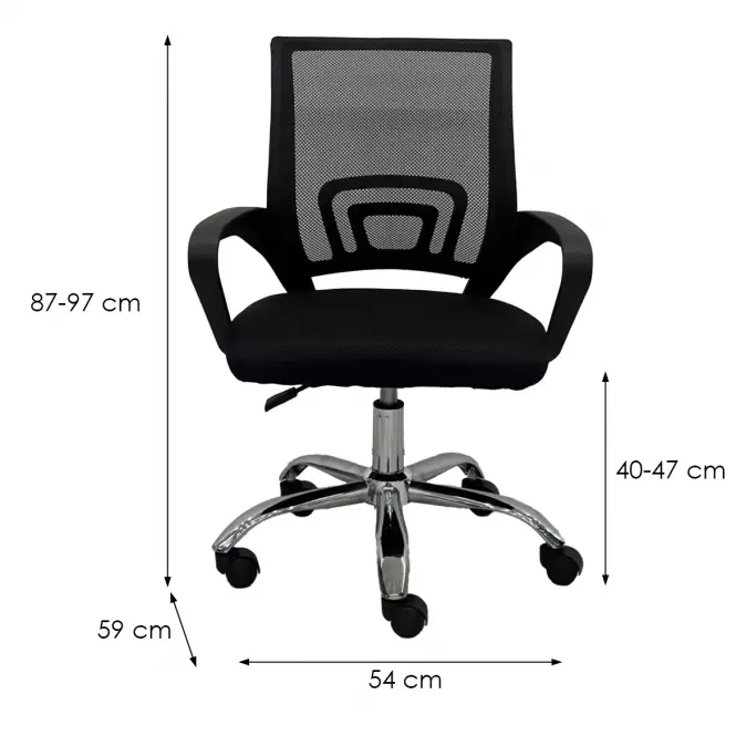 Kancelárske kreslo 9075 Kitty čierna
