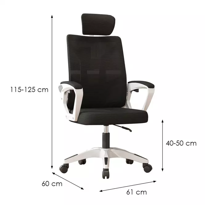 Kancelárske kreslo 9914 Leander čierna