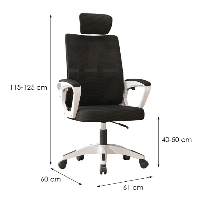 Kancelárske kreslo 9914 Leander čierna,3