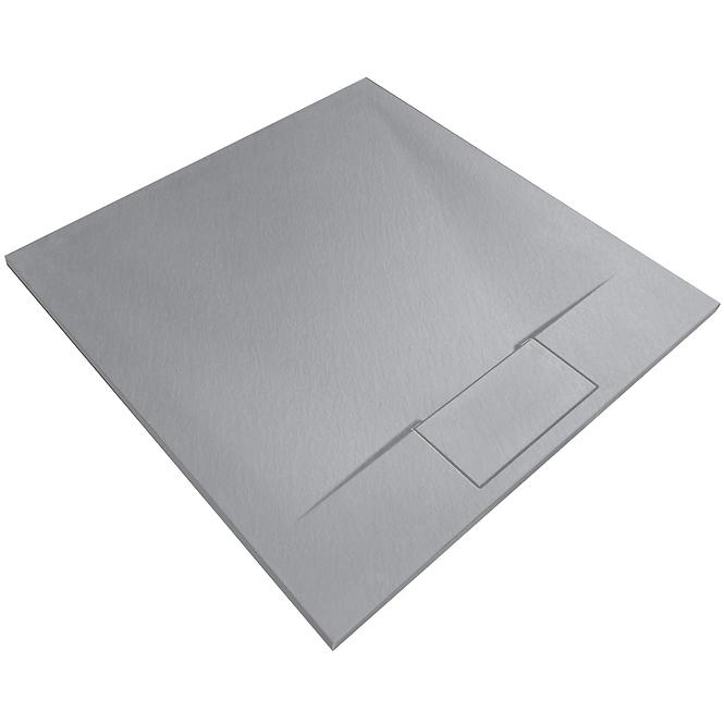 Vanička štvorcová Bazalt Grey 90x90x2,5 Rea K4105 