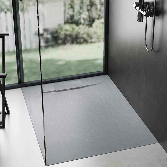 Vanička štvorcová Bazalt Grey 90x90x2,5 Rea K4105 ,6