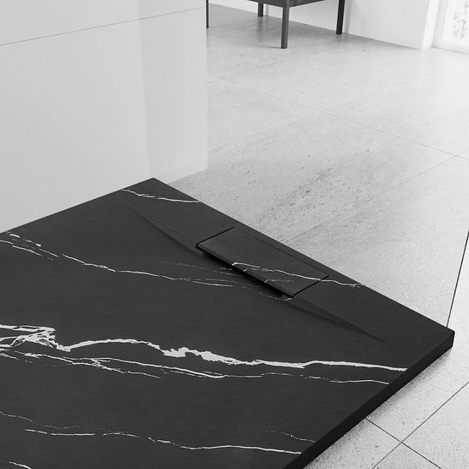 Vanička štvorcová Magnum Carrara Black 90x90x2,5 Rea K7003