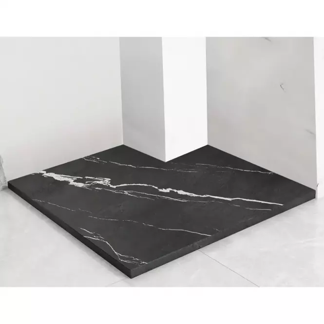 Vanička štvorcová Magnum Carrara Black 90x90x2,5 Rea K7003,4