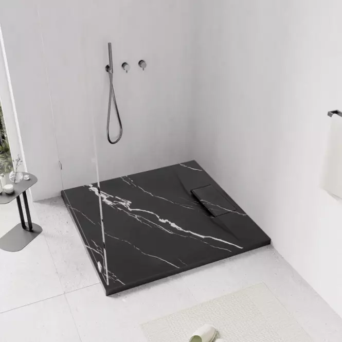 Vanička štvorcová Magnum Carrara Black 90x90x2,5 Rea K7003