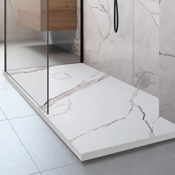 Vanička obdĺžniková Magnum Carrara White 80x100x2,5 Rea K7004