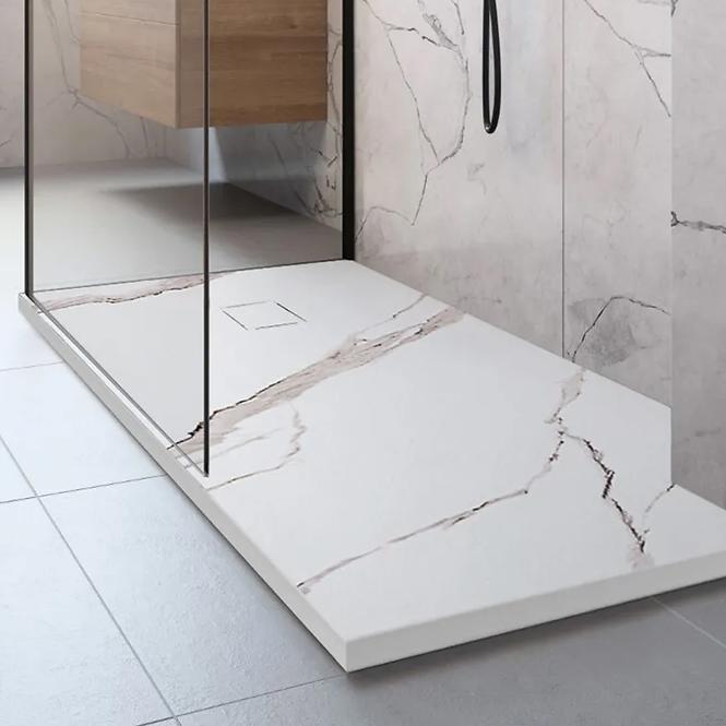 Vanička štvorcová Magnum Carrara White 90x90x2,5 Rea K7005