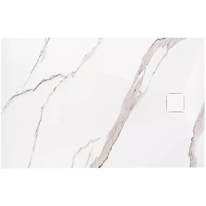 Vanička obdĺžniková Magnum Carrara White 90x120x2,5 Rea K7006