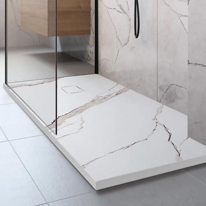 Vanička obdĺžniková Magnum Carrara White 90x120x2,5 Rea K7006