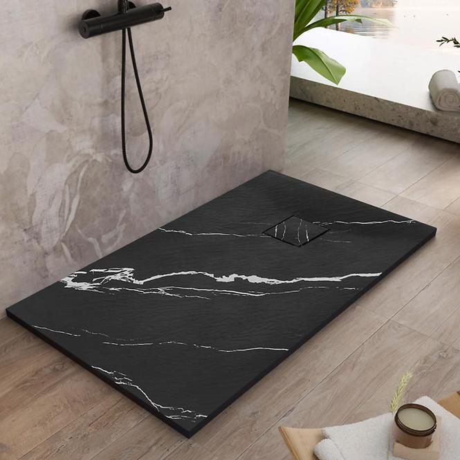 Vanička obdĺžniková Magnum Carrara Black 80x100x2,5 Rea K7007