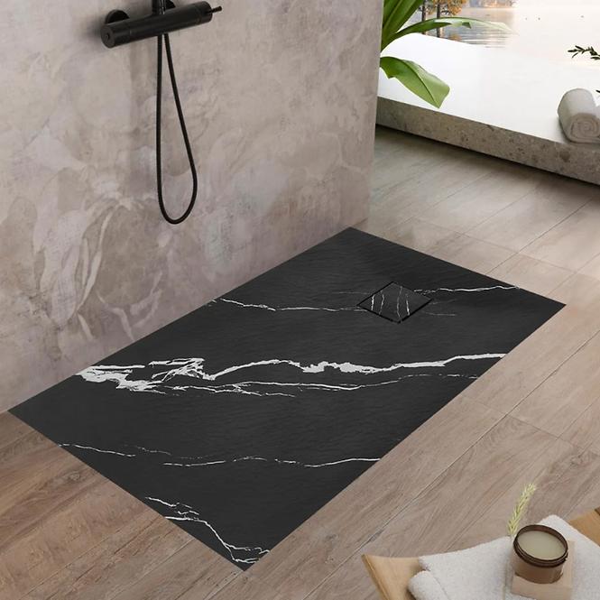Vanička obdĺžniková Magnum Carrara Black 80x100x2,5 Rea K7007