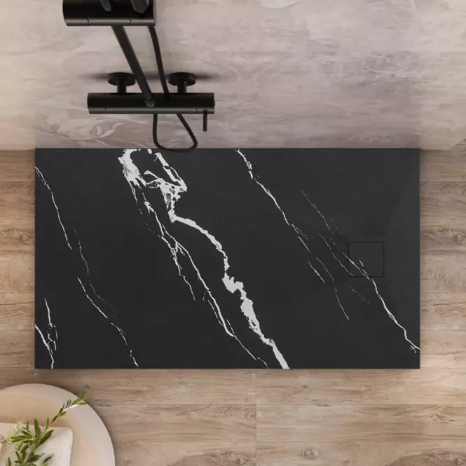 Vanička obdĺžniková Magnum Carrara Black 80x100x2,5 Rea K7007
