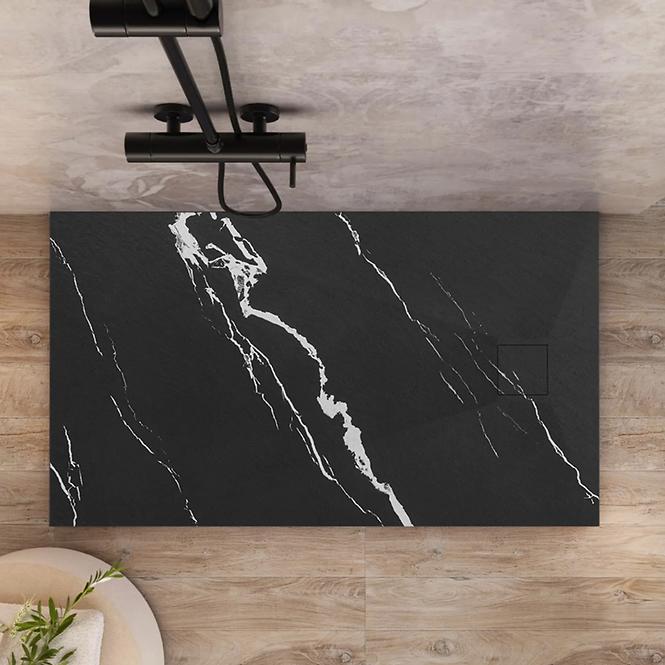 Vanička obdĺžniková Magnum Carrara Black 80x100x2,5 Rea K7007