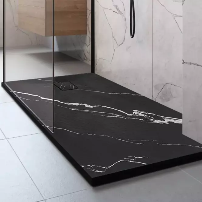 Vanička obdĺžniková Magnum Carrara Black 80x100x2,5 Rea K7007