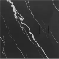 Vanička štvorcová Magnum Carrara Black 90x90x2,5 Rea K7008