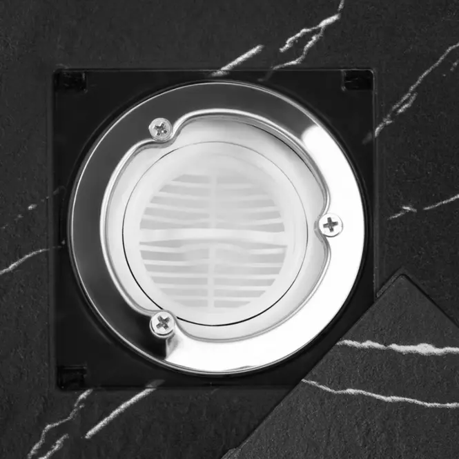 Vanička štvorcová Magnum Carrara Black 90x90x2,5 Rea K7008