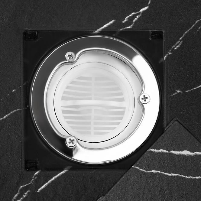 Vanička štvorcová Magnum Carrara Black 90x90x2,5 Rea K7008