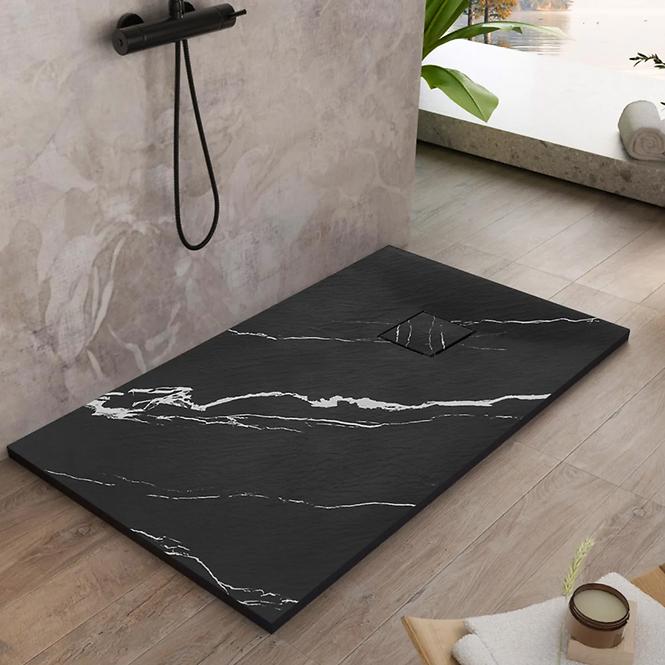 Vanička obdĺžniková Magnum Carrara Black 90x120x2,5 Rea K7009