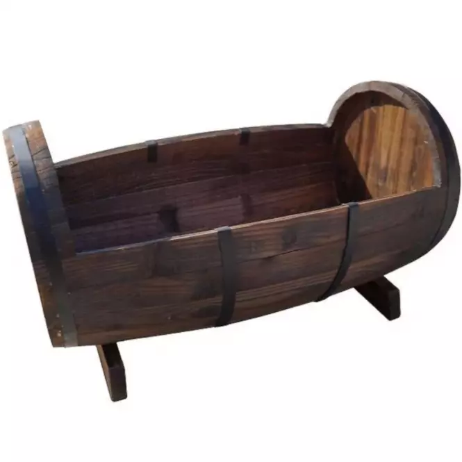Drevený kvetináč 60x35x34 cm