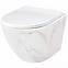 Závesná WC misa Carlos duroplast/Flat/Zm Aiax Shiny 