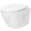 Závesná WC misa Carlos duroplast/Flat/Zm Nature Marble