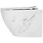 Závesná WC misa Carlos duroplast/Flat/Zm Nature Marble,3