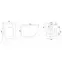 Závesná WC misa Carlos duroplast/Flat/Zm Nature Marble,6