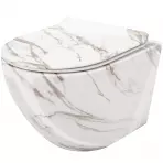 Závesná WC misa Carlos duroplast/Slim/Zm Lava Shiny