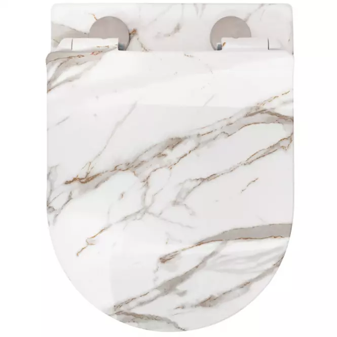 Závesná WC misa Carlos duroplast/Slim/Zm Lava Shiny 