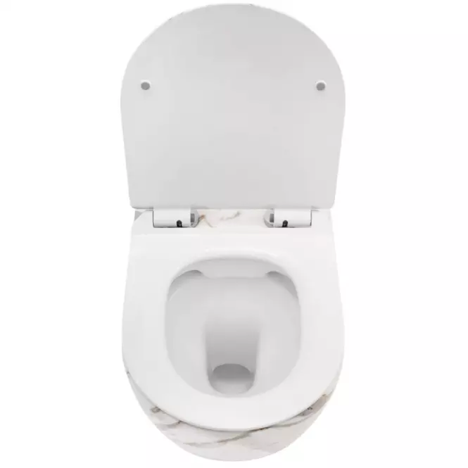 Závesná WC misa Carlos duroplast/Slim/Zm Lava Shiny 
