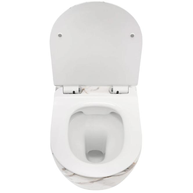 Závesná WC misa Carlos duroplast/Slim/Zm Lava Shiny 