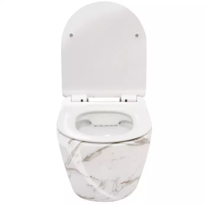 Závesná WC misa Carlos duroplast/Slim/Zm Lava Shiny 