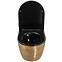 Závesná WC misa Carlo Mini Riml duroplast/Flat/Zm Brush Gold/Black,3