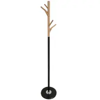 Vešiak Kovový 9463 Wooden čierna/prírodná