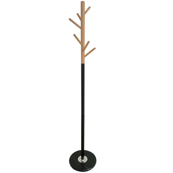 Vešiak Kovový 9463 Wooden čierna/prírodná