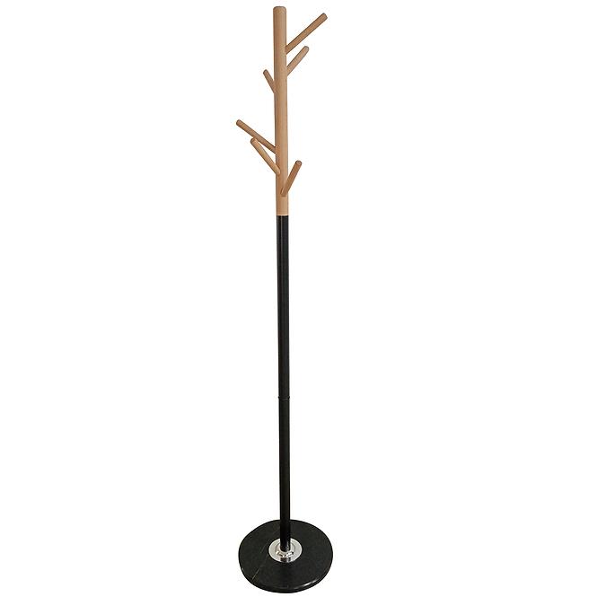 Vešiak Kovový 9463 Wooden Čierna/Prirodzené