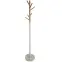 Vešiak kovový 9464 Wooden biela/prírodná