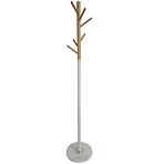 Vešiak kovový 9464 Wooden Biela/Prirodzené