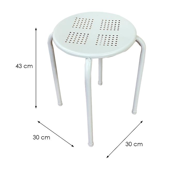 Taburetka DR-N-656 Felipe 10892 biela