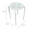 Taburetka DR-N-656 Felipe 10892 biela,2