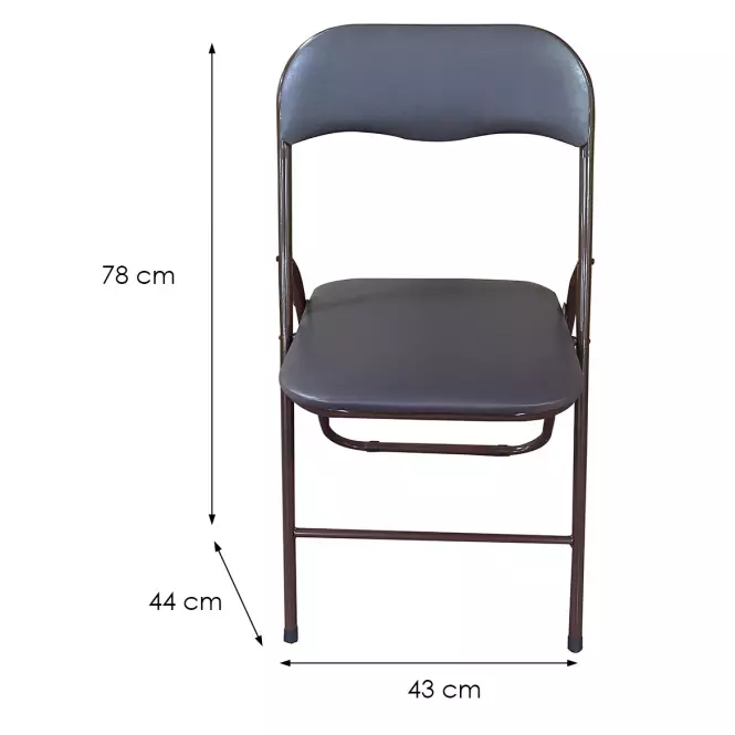 Stolička skladacie DR-9-758 Luis 10894 hnedá