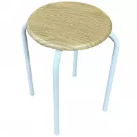 Taburetka DR-N-657 Axel 10895 biela/prirodzené
