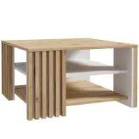 Konferenčný stolík 80x80 Zaandam dub artisan/biely