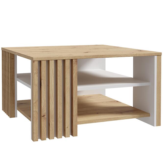 Konferenčný stolík 80x80 Zaandam dub artisan/biely