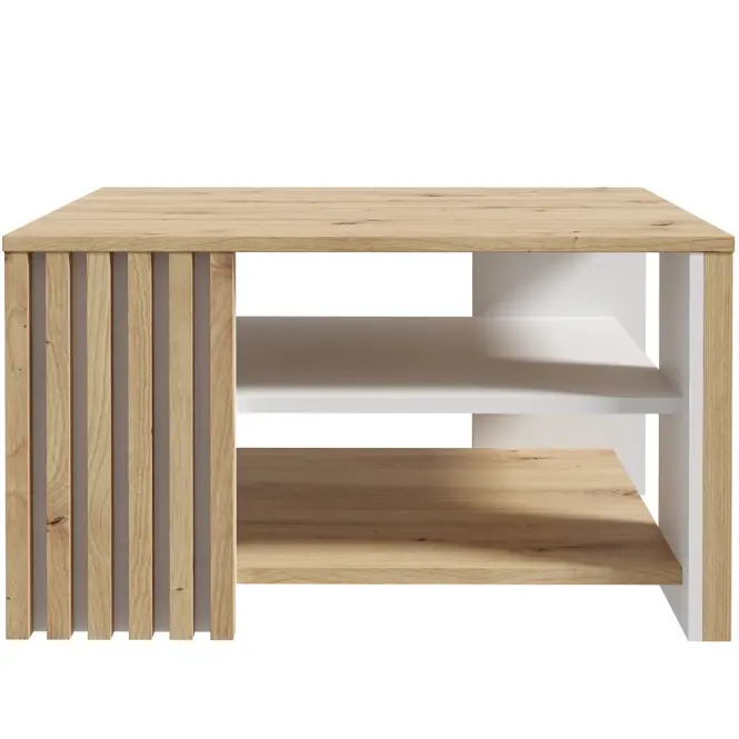 Konferenčný stolík 80x80 Zaandam dub artisan/biely,4