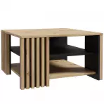 Konferenčný stolík 80x80 Zaandam dub artisan/čierna