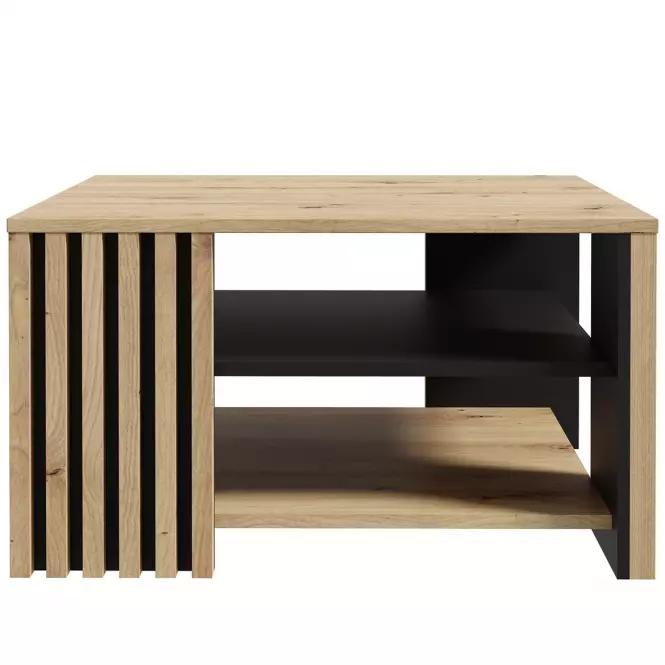 Konferenčný stolík 80x80 Zaandam dub artisan/čierna