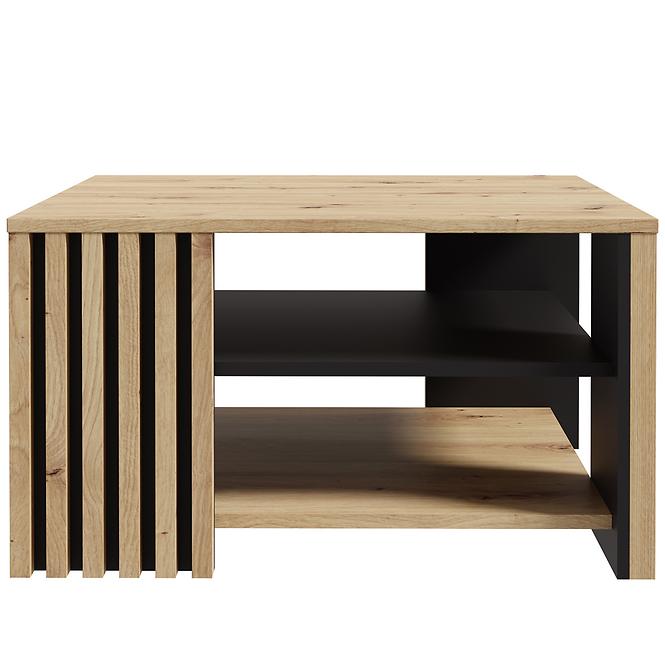 Konferenčný stolík Zaandam dub artisan/čierna