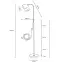 Stojacia lampa E27 KALSO Black LP1,5